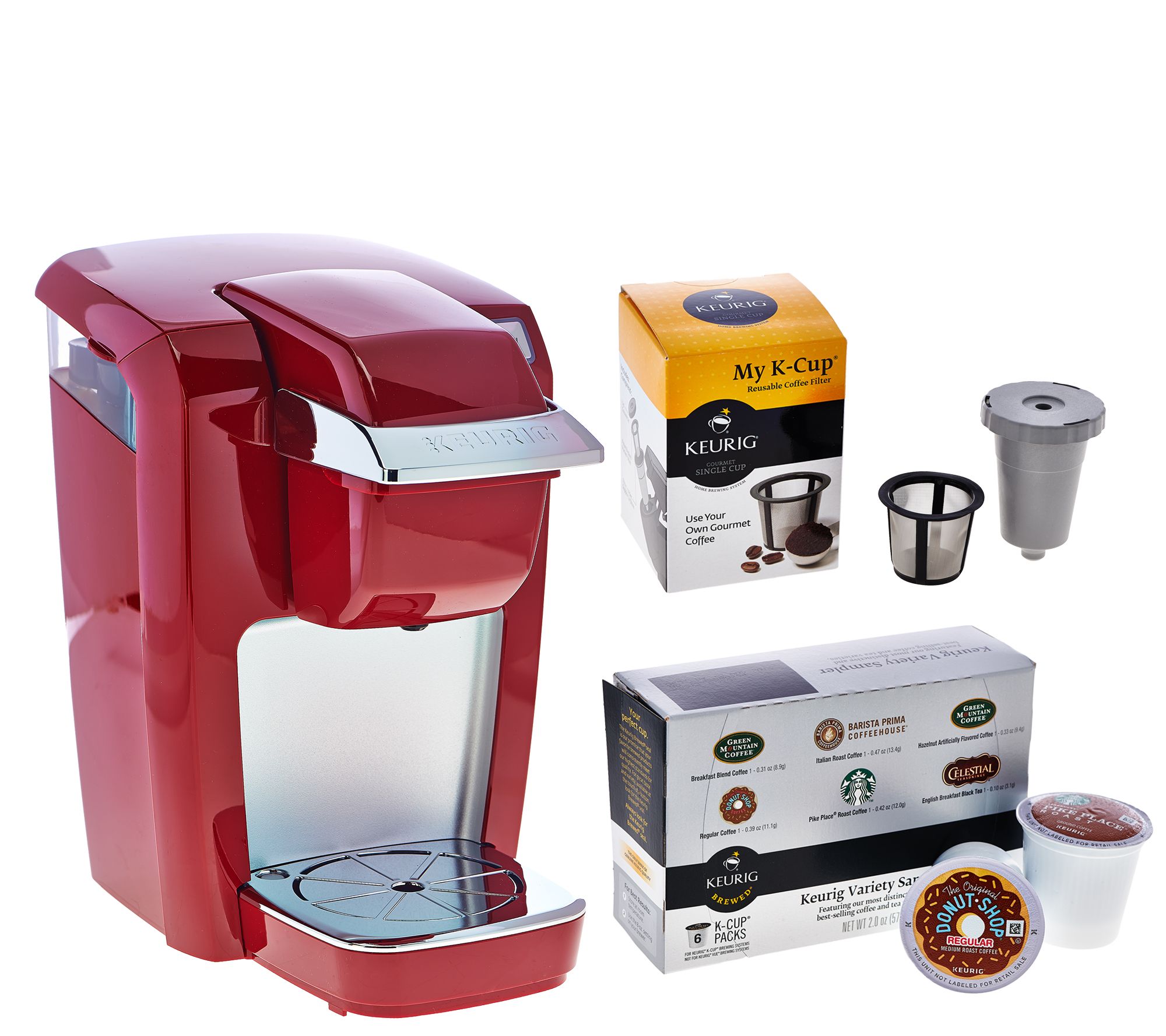Keurig K15 Personal Coffee Maker with My K-Cup & 6 K-Cup Packs QVC.com